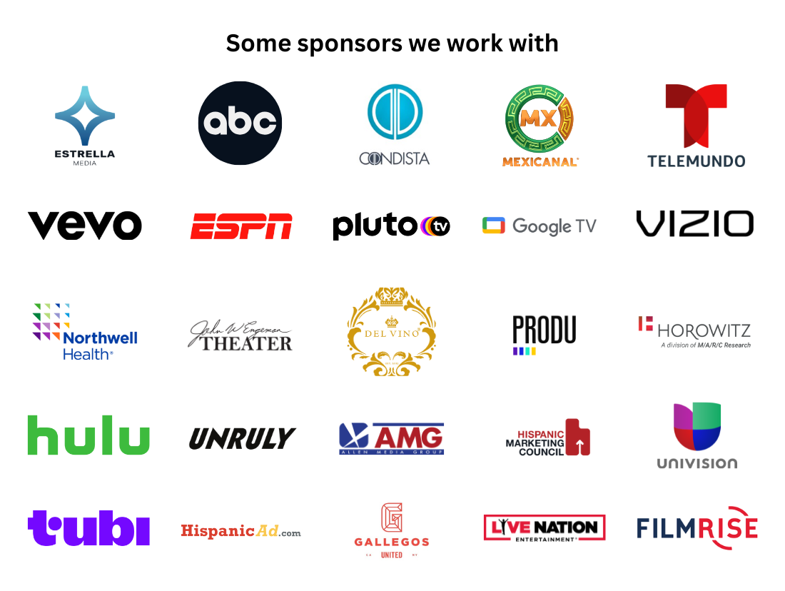 Some sponsors we work with