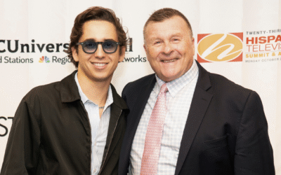 Joe Schramm & Marcello Hernandez at the Hispanic Television Summit 2025